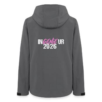 Remise des diplômes Engineer Genie 2026 - Veste softshell femme recyclée Stanley/Stella - charbon - Dos - AI Model Female 172 light (172cm)