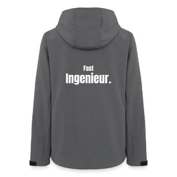 Almost an engineer - Women’s Recycled Softshell Jacket by Stanley/Stella - anthracite - Back - AI Model Female 172 light (172cm)