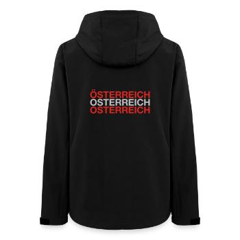 AUSTRIA Austria Flag - Women’s Recycled Softshell Jacket by Stanley/Stella - black - Back - AI Model Female 172 light (172cm)
