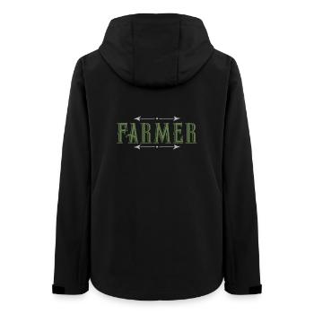 farmer - Women’s Recycled Softshell Jacket by Stanley/Stella - black - Back - AI Model Female 172 light (172cm)
