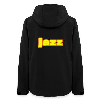 JAZZ - Frauen Recycelte Softshelljacke von Stanley/Stella - Schwarz - Hinten - AI Model Female 172 light (172cm)