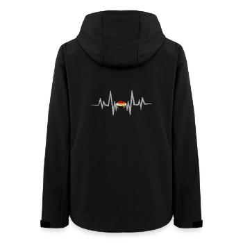 Spaghetti herzschlag - Frauen Recycelte Softshelljacke von Stanley/Stella - Schwarz - Hinten - AI Model Female 172 light (172cm)
