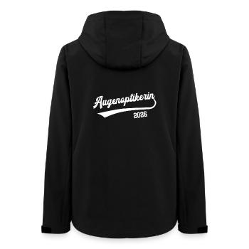 Augenoptikerin 2026 Ausbildung Beruf Augenoptiker - Frauen Recycelte Softshelljacke von Stanley/Stella - Schwarz - Hinten - AI Model Female 172 light (172cm)