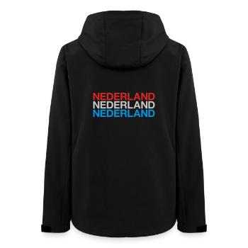 NIEDERLANDE Nederland Pays-Bas Pays-Bas - Veste softshell femme recyclée Stanley/Stella - noir - Dos - AI Model Female 172 light (172cm)