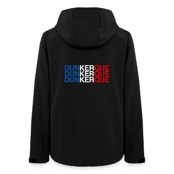 DUNKERQUE France Drapeau Français - Veste softshell femme recyclée Stanley/Stella - noir - Dos - AI Model Female 172 light (172cm)