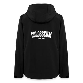 Kolosseum Kulturerbe Rom Italien - Frauen Recycelte Softshelljacke von Stanley/Stella - Schwarz - Hinten - AI Model Female 172 light (172cm)