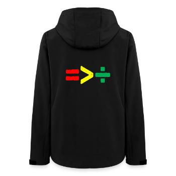 Juneteenth : l’égalité est plus grande que la division 1865 - Veste softshell femme recyclée Stanley/Stella - noir - Dos - AI Model Female 172 light (172cm)