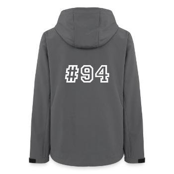 1994 Hashtag 94 - Women’s Recycled Softshell Jacket by Stanley/Stella - anthracite - Back - AI Model Female 172 light (172cm)