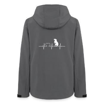 Marmots Groundhog - Women’s Recycled Softshell Jacket by Stanley/Stella - anthracite - Back - AI Model Female 172 light (172cm)