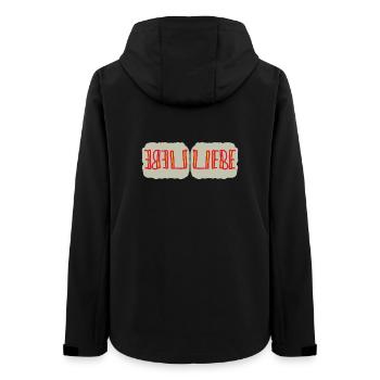 Herzliche Liebe Reflexionen - Frauen Recycelte Softshelljacke von Stanley/Stella - Schwarz - Hinten - AI Model Female 172 light (172cm)