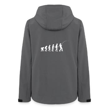 Evolution Angler Silhouette - Frauen Recycelte Softshelljacke von Stanley/Stella - Anthrazit - Hinten - AI Model Female 172 light (172cm)