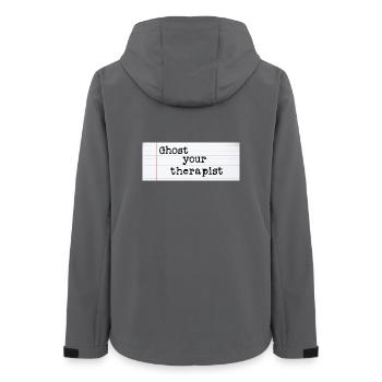 Ghost Your Therapist - Women’s Recycled Softshell Jacket by Stanley/Stella - anthracite - Back - AI Model Female 172 light (172cm)