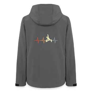 Yoga ECG Battement de cœur - Veste softshell femme recyclée Stanley/Stella - charbon - Dos - AI Model Female 172 light (172cm)