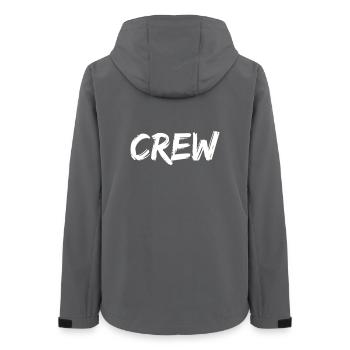 crew - Frauen Recycelte Softshelljacke von Stanley/Stella - Anthrazit - Hinten - AI Model Female 172 light (172cm)