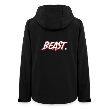Beast Graffiti Brush Texte - Veste softshell femme recyclée Stanley/Stella - noir - Dos - AI Model Female 172 light (172cm)