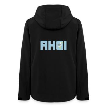 Ahoi Möwe hellblau Küste maritim Meer Schiff Hanse - Frauen Recycelte Softshelljacke von Stanley/Stella - Schwarz - Hinten - AI Model Female 172 light (172cm)