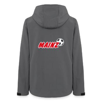 Mainz Fußball Fan - Frauen Recycelte Softshelljacke von Stanley/Stella - Anthrazit - Hinten - AI Model Female 172 light (172cm)