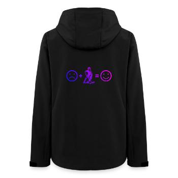 Cleanes Floorball Artwork für Unihockey - Frauen Recycelte Softshelljacke von Stanley/Stella - Schwarz - Hinten - AI Model Female 172 light (172cm)