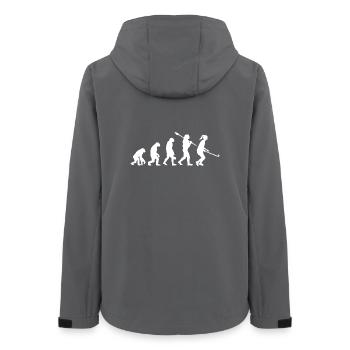 Entwicklung der Hockey-Feldhockey-Mädchenspielerin - Frauen Recycelte Softshelljacke von Stanley/Stella - Anthrazit - Hinten - AI Model Female 172 light (172cm)