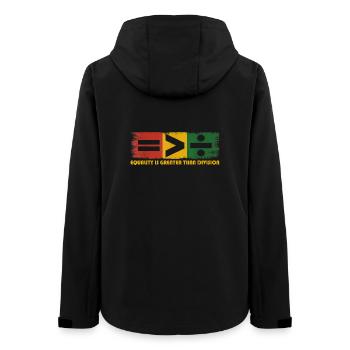 L’égalité est plus grande que la division Juneteenth Math - Veste softshell femme recyclée Stanley/Stella - noir - Dos - AI Model Female 172 light (172cm)