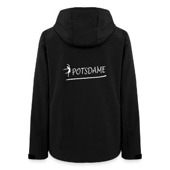 POTSDAME - Frauen Recycelte Softshelljacke von Stanley/Stella - Schwarz - Hinten - AI Model Female 172 light (172cm)