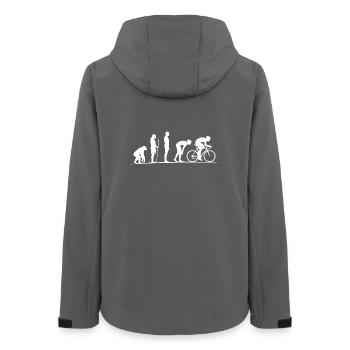 Life in motion to become a racing cyclist - Women’s Recycled Softshell Jacket by Stanley/Stella - anthracite - Back - AI Model Female 172 light (172cm)