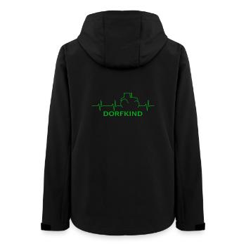 Ferme Heartbeat du Village du Village du Tracteur - Veste softshell femme recyclée Stanley/Stella - noir - Dos - AI Model Female 172 light (172cm)