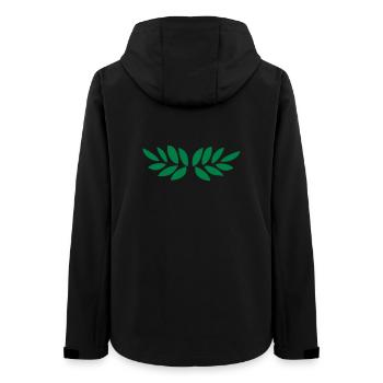 Lorbeerkranz - Frauen Recycelte Softshelljacke von Stanley/Stella - Schwarz - Hinten - AI Model Female 172 light (172cm)