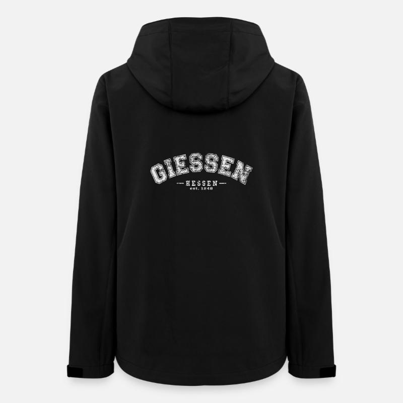 Giessen - Frauen Recycelte Softshelljacke von Stanley/Stella - Schwarz
