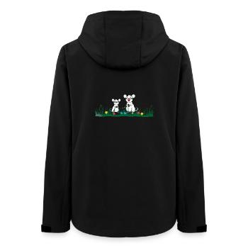 Petite souris dans l’herbe - Veste softshell femme recyclée Stanley/Stella - noir - Dos - AI Model Female 172 light (172cm)