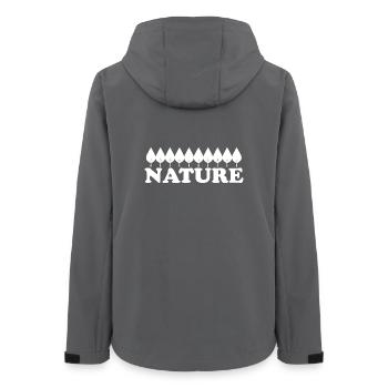 NATURE - Frauen Recycelte Softshelljacke von Stanley/Stella - Anthrazit - Hinten - AI Model Female 172 light (172cm)
