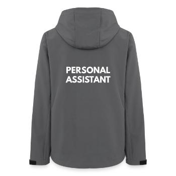 Personal assistant - Women’s Recycled Softshell Jacket by Stanley/Stella - anthracite - Back - AI Model Female 172 light (172cm)