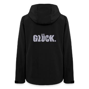 glück - Frauen Recycelte Softshelljacke von Stanley/Stella - Schwarz - Hinten - AI Model Female 172 light (172cm)
