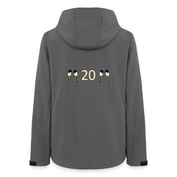 20th Birthday 20 Years Anniversary 20 Years Number 20 - Women’s Recycled Softshell Jacket by Stanley/Stella - anthracite - Back - AI Model Female 172 light (172cm)