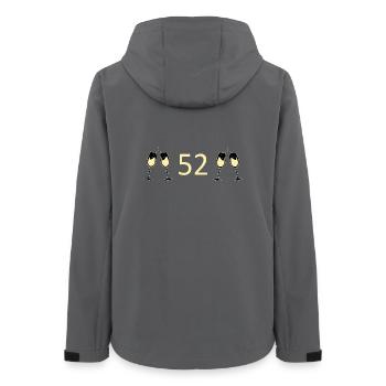 52e anniversaire 52 ans anniversaire 52 numéro 52 - Veste softshell femme recyclée Stanley/Stella - charbon - Dos - AI Model Female 172 light (172cm)