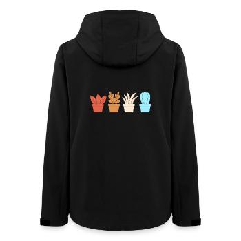 Cactus Plant Cacti - Women’s Recycled Softshell Jacket by Stanley/Stella - black - Back - AI Model Female 172 light (172cm)