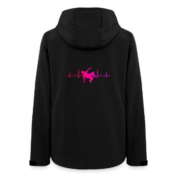 Geschenkidee für einen Breakdancer mit Break Dance - Frauen Recycelte Softshelljacke von Stanley/Stella - Schwarz - Hinten - AI Model Female 172 light (172cm)