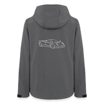 Pagani Zonda - Women’s Recycled Softshell Jacket by Stanley/Stella - anthracite - Back - AI Model Female 172 light (172cm)