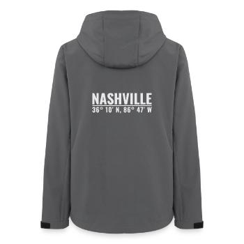 Nashville Koordinaten Shirt - Frauen Recycelte Softshelljacke von Stanley/Stella - Anthrazit - Hinten - AI Model Female 172 light (172cm)