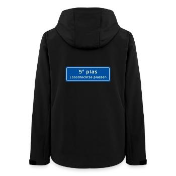 Loosdrechtse plassen 5. plas - Frauen Recycelte Softshelljacke von Stanley/Stella - Schwarz - Hinten - AI Model Female 172 light (172cm)