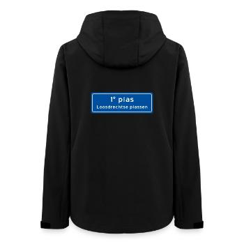 Loosdrechtse plassen 1st plas - Frauen Recycelte Softshelljacke von Stanley/Stella - Schwarz - Hinten - AI Model Female 172 light (172cm)