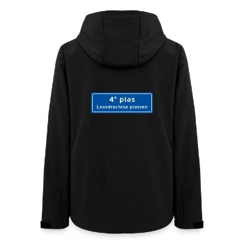 Loosdrechtse plassen 4. plas - Frauen Recycelte Softshelljacke von Stanley/Stella - Schwarz - Hinten - AI Model Female 172 light (172cm)