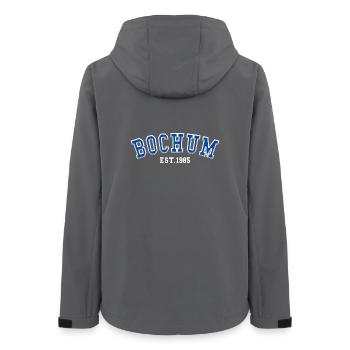 Bochum Est. 1985 - Women’s Recycled Softshell Jacket by Stanley/Stella - anthracite - Back - AI Model Female 172 light (172cm)