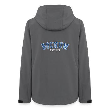 Bochum Est. 1975 - Women’s Recycled Softshell Jacket by Stanley/Stella - anthracite - Back - AI Model Female 172 light (172cm)