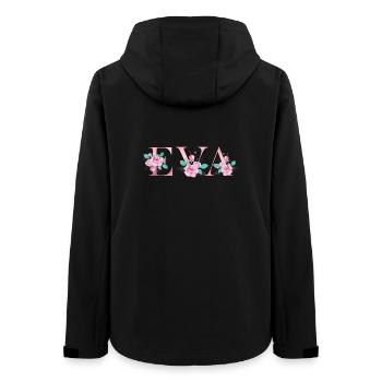 Eva Blumen Name Rosa Floral Mädchen Shirt - Frauen Recycelte Softshelljacke von Stanley/Stella - Schwarz - Hinten - AI Model Female 172 light (172cm)