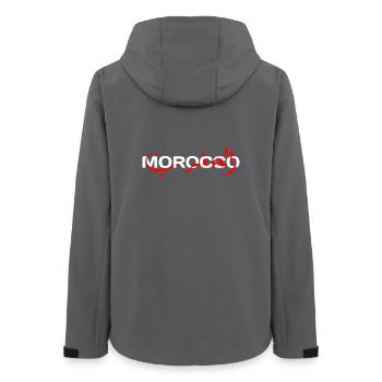 Marokko Meine Herkunft in arabischen Buchstaben - Frauen Recycelte Softshelljacke von Stanley/Stella - Anthrazit - Hinten - AI Model Female 172 light (172cm)
