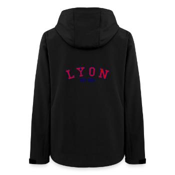 Lyon Est. 1965 - Frauen Recycelte Softshelljacke von Stanley/Stella - Schwarz - Hinten - AI Model Female 172 light (172cm)