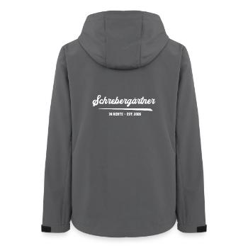 Allotment Garden Pensioner 2026 Gardener Hobby Gardener - Women’s Recycled Softshell Jacket by Stanley/Stella - anthracite - Back - AI Model Female 172 light (172cm)
