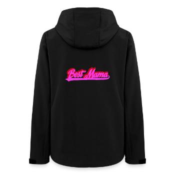 Meilleure typographie rétro Bold de Mama - Veste softshell femme recyclée Stanley/Stella - noir - Dos - AI Model Female 172 light (172cm)