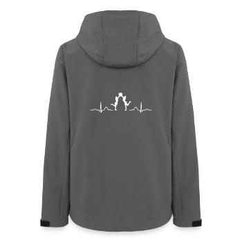 Cheerpom pom girls Mom Cheerleading - Veste softshell femme recyclée Stanley/Stella - charbon - Dos - AI Model Female 172 light (172cm)